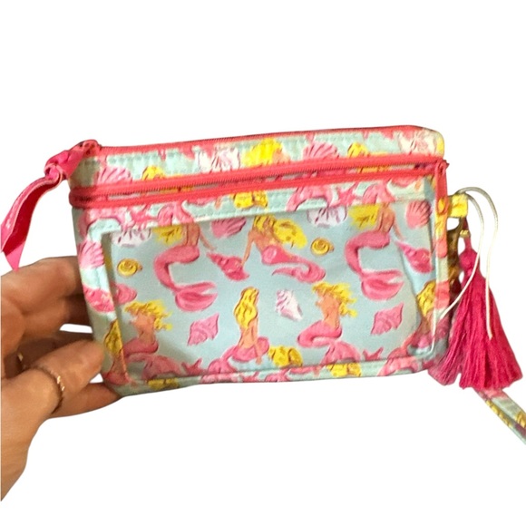 Simply Southern Pink Mermaid Wristlet tassel strap removable brand new cute - Picture 1 of 7